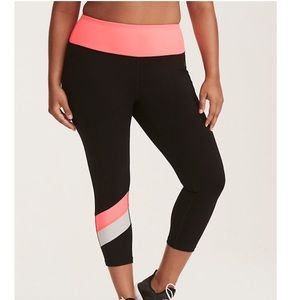 Torrid Active - Colorblock Striped Leggings